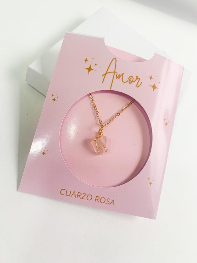 Collar de cuarzo natural