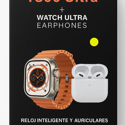 COMBO SMARTWATCH T800 ULTRA + AUDIFONOS