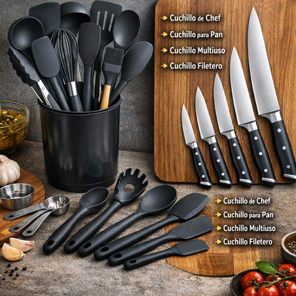 Set básico de cocina 19 piezas