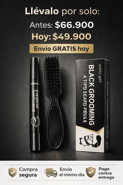 Lápiz Definidor de Barba y Cejas 2 en 1