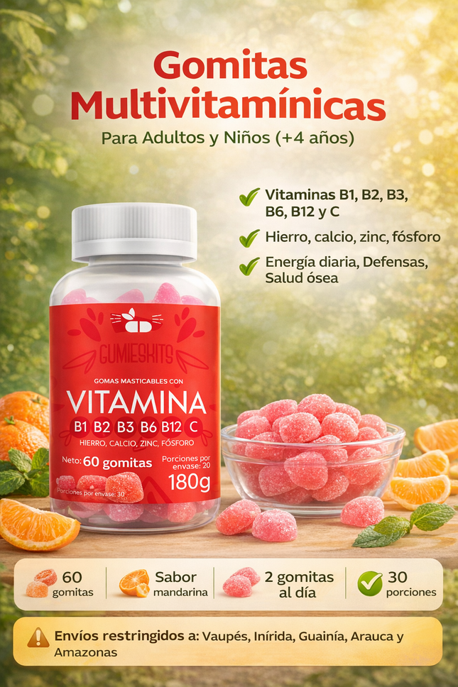 Gomitas de Multivitamínicos para Adultos