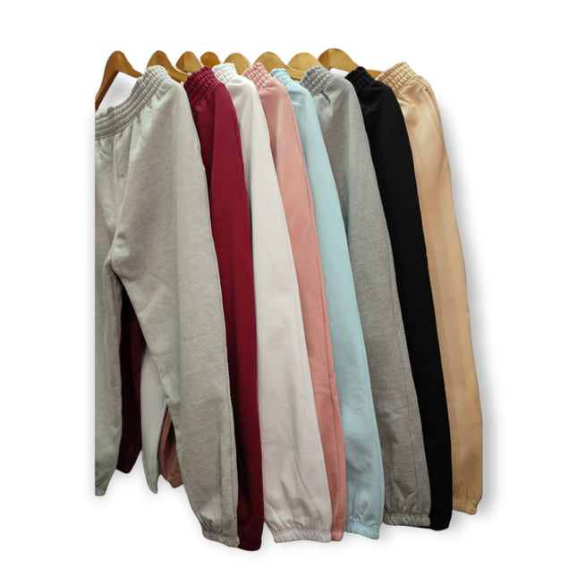 Pantalón Jogger Dama Algodón Perchado | 22 Colores | Tallas S a 3XL