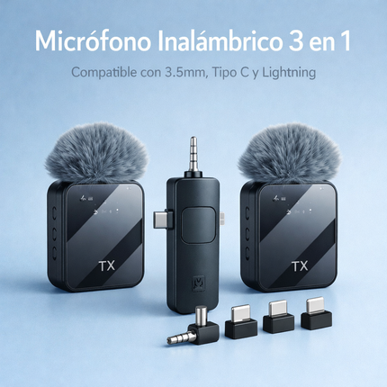 MICROFONO INALAMBRICO 3 EN 1