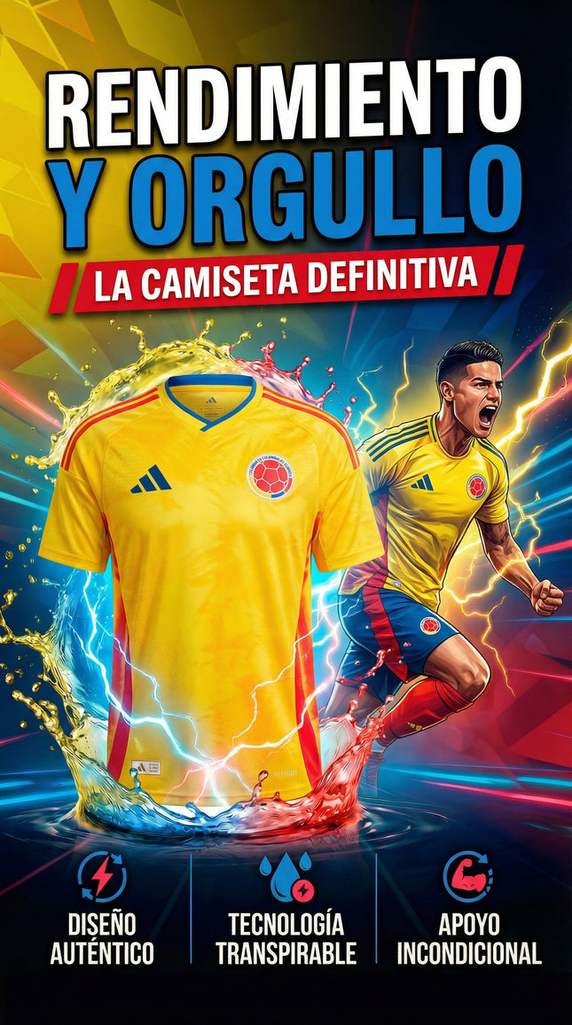 CAMISETA SELECCION COLOMBIA MUNDIAL 2026