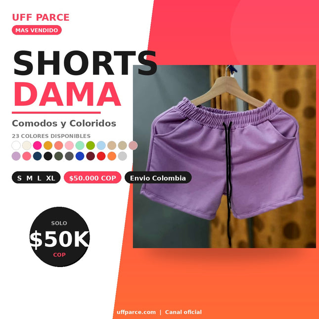 Shorts Dama — Cómodos y Coloridos 🩳